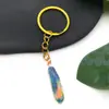 Suministro Exclusivo Transfronterizo de Pendientes DIY de Pluma Colorida Estampada Imitación de Aleación con Goteo de Aceite, Accesorios para Llaveros y Colgantes