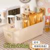 Caja de almacenamiento de plástico blanca, caja de almacenamiento de refrigerios de escritorio, caja de almacenamiento de artículos diversos para el hogar de estilo japonés, caja de clasificación de cajones