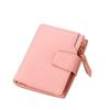 Carteira Direta da Fábrica Feminina Tripla Curta Estilo Coreano Bolsa de Cartão Fivela Carteira Feminina Carteira Multifuncional Slot para Vários Cartões