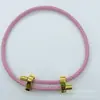 Pulsera de Alambre de Acero Ajustable Personalizada de 3 mm con Cuentas de Transferencia de Agujero Grande, Cuerda Trenzada DIY Roja para Hombres y Mujeres, Hecha a Mano