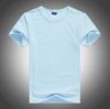 Uniforme de classe feito sob encomenda camisa cultural uniforme da equipe em branco cor sólida manga curta camiseta masculina gola redonda penteado Lycra algodão atacado