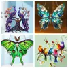 Decoración Colgante de Ventana de Acrílico 2D Pájaro de Colores Mariposa Fénix Día de San Valentín Transfronterizo Adorno para Colgar en Porche Exterior