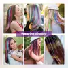 Clip de Tinsel para Cabello, Hilo Dorado, Hilo Dorado Láser, Hilo Metálico de Colores, Trenzado de CabelloProcesamiento Personalizado
