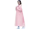Impermeable de Cuerpo Completo, Estilo Largo, Resistente, Impermeable, Engrosado para Andar en Bicicleta Eléctrica, Talla Ampliada, Resistente al Agua, Resistente al Desgaste, Una Pieza Eva
