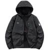 Jaqueta com capuz masculina para primavera e outono, jaqueta com vários bolsos, respirável, para montanhismo, esportes, lazer, top 8812A