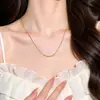 Collar de Plata Pura 925 con Siete Granos de Arroz para Atraer Riqueza y Cambiar la Suerte para Mujer Cadena para Clavícula de Moda Versátil X0713