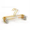 Rack de Clipe para Calças de Liga de Alumínio Tipo Rack de Calças Cabide para Roupa Íntima Cabide de Roupas Doméstico Varal de Roupas com Múltiplos Clipes Venda por Atacado