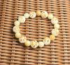 Raíz de Bodhi natural carbón a la parrilla garra de gato Jade Blanco Bodhi tallado pulsera pulsera de garra de gato