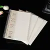 Cuaderno Espiral A5 Grueso para Estudiantes de Secundaria, Cuaderno Rayado para Preparación de Exámenes, Estudiantes Universitarios, Cuaderno de Extractos Estilo Ins, Alto Valor Estético