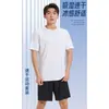 Traje Esportivo de Secagem Rápida Masculino Camiseta de Verão Manga Curta Shorts Roupas para Corrida Treinamento Físico Exame Físico Exportação Atacado Transfronteiriço