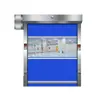 Puerta de Tira Rápida Suave de PVC Radar Inducción Magnética de Suelo Puerta Automática Taller Industrial Silenciosa Elevación Rápida Puerta Enrollable
