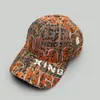 Gorra de béisbol personalizada de cuatro estaciones con visera rígida, letras irregulares, para hombre y mujer, protección solar, para viajes, moda, estilo retro, visera de pico, venta al por mayor