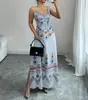 Moda Casual de Verano 2026 Transfronterizo Europeo y Americano Novedad en Stock Vestido Tejido sin Mangas Estampado para Mujer