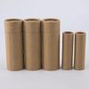 Venta Directa de Fábrica Tubo de Papel Cilindro de Papel Kraft Empaque Tubo de Papel para Bálsamo Lata de Papel Tubo de Papel para Labial Personalizado Se Empuja por Abajo