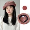 Circunferencia de Cabeza Grande Sombrero Nuevo Estilo Coreano de Verano para Mujeres Venta al por Mayor Sombrero de Pintor Tejido Fino con Banda Elástica Boina de Primavera y Verano