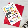 Tarjeta de Cumpleaños Acuarela Border Collie Costa Marina Feliz Cumpleaños Tarjeta Temática de Perro Venta al por Mayor Transfronteriza con Sobre