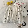 Tiro real de fábrica original serie de algodón nube de verano con cuello en V conjunto de traje de manga corta conjunto de pijama para mujer ropa de casa
