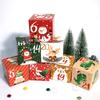 Caja de Dulces Calendario de Adviento Navideño Cuenta Regresiva Navideña Caja de Regalo Digital Embalaje Caja de Papel Caja de Regalo Amazon