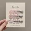 Pinza BB de Temperamento Versátil Estilo Coreano Exquisita Pinza para Cabello Suelto Pinza Recta Sensación de Alta Gama 2026 Nueva Pinza de Pato Pinza para el Cabello para Mujeres