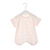 Bata de noche para bebé Verano Fina Traje de manga corta para bebé Pijama Flores quemadas Traje de aire acondicionado para niños Ropa de casa para recién nacidos Bata de noche