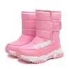 Botas de Nieve para Niños Estilo Otoño/Invierno 2026 Zapatos de Algodón para Niños Medianos y Mayores Botas para Niñas con Forro de Felpa Engrosadas Antideslizantes