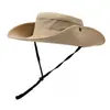 Sombrero de Senderismo para Exteriores Color Camello Secado Rápido Visera Sombrero de Pescador para Hombres y Mujeres con Ala Ancha Sombrero de Sol para Senderismo Sombrero de Sol Anti-UV