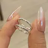 Viva La Vida Anillo de Letra Larga Vida para la Vida Anillo Femenino Ins Diseño de Nicho Simple Moda Anillo del Pequeño Libro Rojo