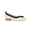 Flats de Ballet de Piel Genuina Eugene Beauty de Punta Cuadrada con Lazo para Mujer, Zapatos Casuales Versátiles