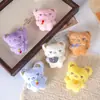 Delantal de chef con lindo ratón de dibujos animados, colgante de ratón de peluche, accesorio de bolso femenino, accesorio para muñeca y accesorio decorativo