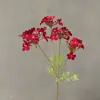 Arreglo de Escena con Flores Artificiales Producto Terminado con 4 Cabezas de Geranio, Envío Transfronterizo Disponible, Flores Falsas de Seda para Bodas, Geranio