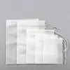 Bolsas de TNT Blancas con Cordón, Bolsas Filtrantes, Bolsitas, Empaque para Joyería, Bolsas de Regalo, Bolsitas al por Mayor