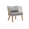 Sofá exterior de ocio, conjunto de mesa y sillas de ratán para jardín de villa en el patio, muebles de exterior para casa de huéspedes al aire libre