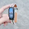 Adequado para Pulseira de Relógio Xiaomi Mi Band 11, Pulseira de Relógio Magnética de Couro com Padrão de Carpa e Dragão para Xiaomi 9/8 Nfc, Nicho Masculino e Feminino