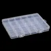 Fixo 24 grade transparente PP caixa de armazenamento de plástico elástico parafusos frisados ferramentas de hardware joias acessórios caixa de acabamento