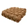 Almofada Quadrada Tecida para Assento de Escritório, Almofada Decorativa para Bay Window, Travesseiro de Pelúcia com Elastano para Encosto de Sofá
