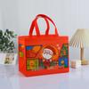 Bolsa No Tejida Recubierta Transfronteriza Bolso de Mano Navideño Embalaje de Ropa Personalizado Bolso de Compras Plegable Estéreo