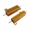 Fabricantes directos en stock resistencia metálica intermitente de coche resistencia 25W50W100W carcasa de aluminio dorado resistencia