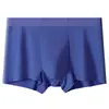 Ropa Interior Masculina Sin Costuras de Color Liso Cómoda 10A Antibacteriana de Cintura Media Elástica Transpirable para Niños tipo Boxer Brief