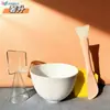 Set de Tazón para Mascarilla Facial, Tazón Suave para Polvo de Mascarilla, Brocha para Mascarilla de Barro, Taza Medidora, Palillo Mezclador, Brocha, Tazón para Mascarilla de 250 ml, Suministro Directo de Fábrica