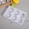 Caja de Panecillos Congelados Xiaolongbao Bandeja Interior de Ampolla Caja de Plástico Caja de Desayuno Semi-Terminado Caja de Ampolla Bandeja de 4 Compartimentos/6 Compartimentos/10 Compartimentos