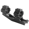 Suporte de braçadeira de tubo conjoined de extensão traseira de 25,4/30 mm braçadeira de mira braçadeira de tubo integrada de extensão traseira liga de alumínio braçadeira de mira