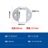 10 peças Conector Fivela de Fixação para Tubo Quadrado Base de Fixação para Poste Acessórios para Guarda-corpo Sem Solda Base de Ferro Galvanizado