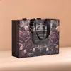 Sacolas de Presente com Padrão de Rosa, Sacolas para Embalagem de Sapatos e Roupas de Aniversário, Sacolas de Papel, Sacolas de Presente para Lembrancinhas Atacado Natal