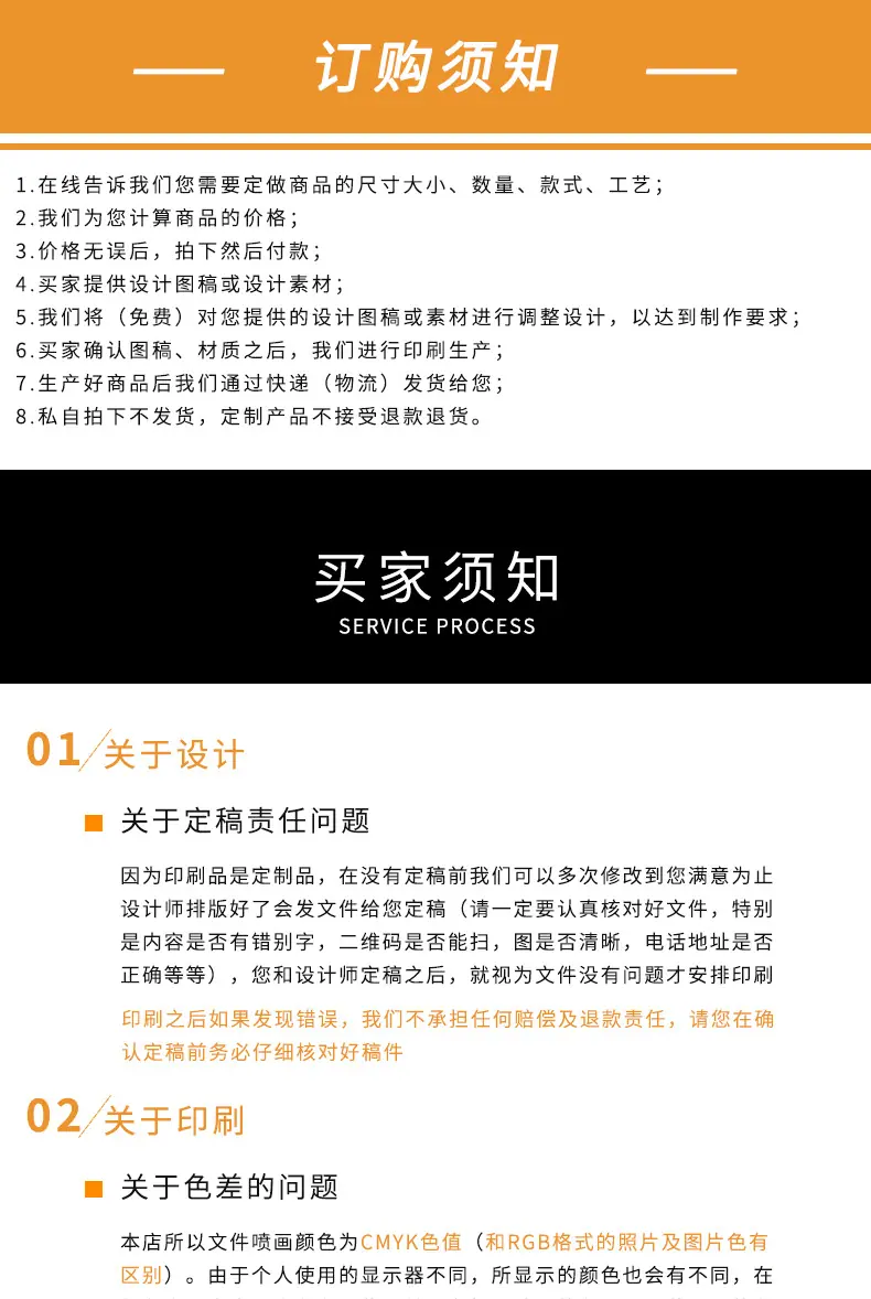 订购须知