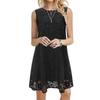 Vestido de encaje sin mangas con cuello redondo para mujer europea y americana, gran oferta de Amazon WISH, novedad de verano de 2021