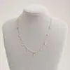 Collar de estrella de cinco puntas popular entre mujeres, joyería transfronteriza europea y americana, collar de estrella de circonita simple