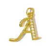 Amazon Style Cobre Zircônia Micro-Incustada Pingente de 26 Letras Acessórios para Joias Artesanais DIY Atacado
