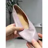 Zapatos planos redondos de color rosa, de estilo francés, suaves y elegantes, para mujer, diseño de corte en V, tacón grueso increíblemente versátil, zapatos de abuela