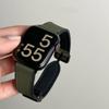 Adequado para Pulseiras de Apple Watch com Padrão Crazy Horse de Couro Fivela Magnética de Silicone Pulseiras de Relógio Iwatchs11/12