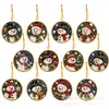 Kit de pintura com diamante Amazon de 12 peças, conjunto de artesanato DIY para criar enfeites de Natal, decorações de pintura com pérolas com tema de animais para ambientes internos